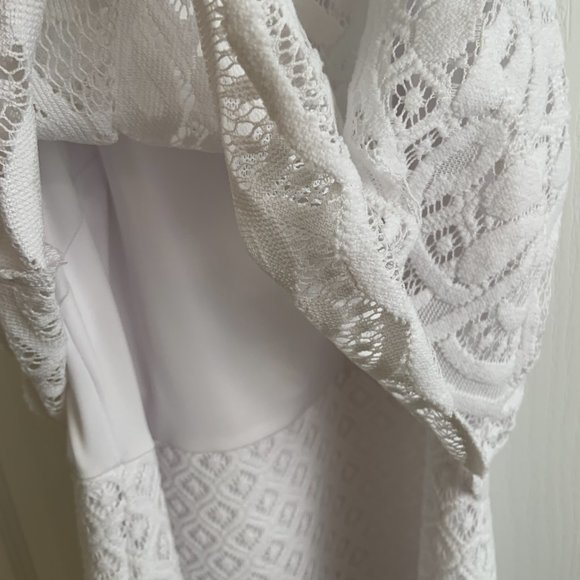 Lilly Pulitzer Stelle Resort White Paradise Island Lace Overlay Dress Size XS - Picture 5 of 16